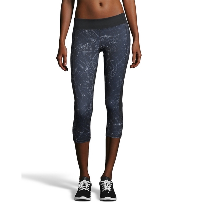 Hanes Sport 153 Womens Performance Blocked Capri Leggings