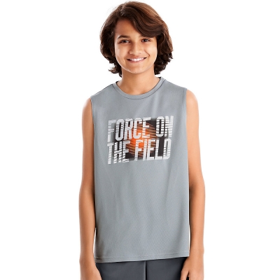 Hanes Sport Boys Graphic Sleeveless Tech Tee