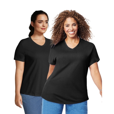JMS Cotton Jersey V-Neck Short Sleeve T-Shirt, 2 Pack