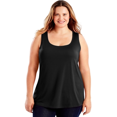 Just My Size Cool DRI Scoop-Neck Womens Tank Top