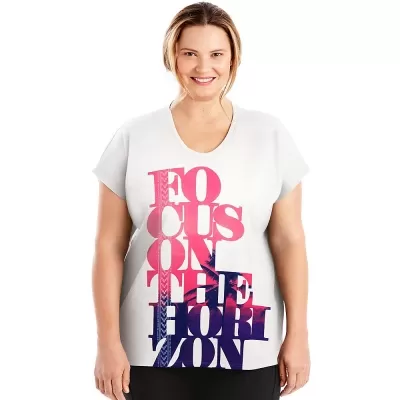 Just My Size Active Dolman Sleeve Graphic Tee