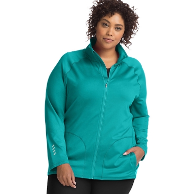 JMS Active Full Zip Mock Neck Jacket