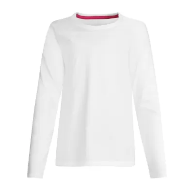 Hanes Girls Long-Sleeve Crewneck T-Shirt