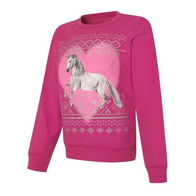 Hanes ComfortSoft EcoSmart Girls Graphics Crewneck Sweatshirt