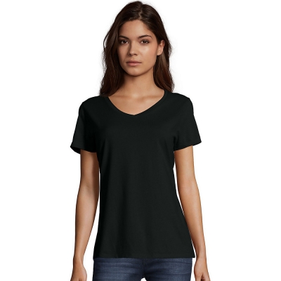 Hanes Womens Lightweight Nano-T Short Sleeve V-neck Tee (2-pack)