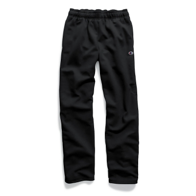 Champion Mens Powerblend Fleece Open Bottom Pants