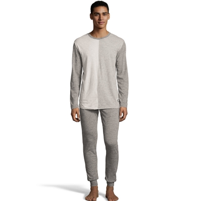 Hanes Jersey Knit Jogger & Split Front Top