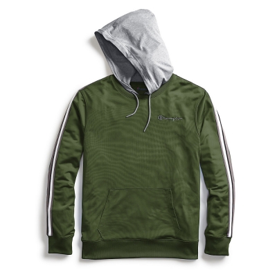 Champion Mens Track Hoodie, Embroidered Logo