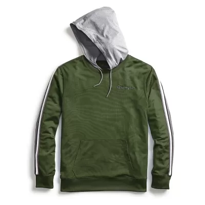 Champion Mens Track Hoodie, Embroidered Logo