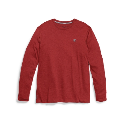 Champion Mens C Vapor Heather L/S Tee