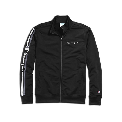 Champion Mens Track Jacket, Vertical Logo