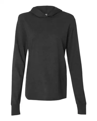 BELLA + CANVAS 3512 Unisex Jersey Hooded Long Sleeve Tee 2 Pack
