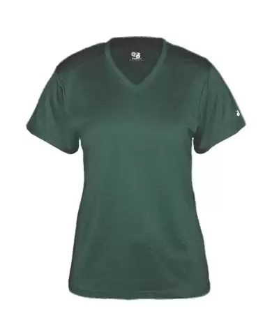 Badger Sport 436200 Pro Heather Ladies' V-Neck Tee
