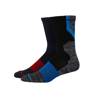 Champion Men's Performance Crew Socks, 2-Pack