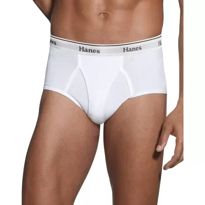 Hanes Classics Men's TAGLESS No Ride Up Briefs with Comfort Flex Waistband 2X 6-Pack