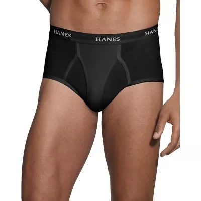 Hanes Ultimate Men's TAGLESS No Ride Up Briefs with Comfort Flex Waistband Black/Grey 7-Pack