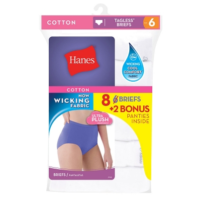 Hanes Women's Brief 8-Pack 