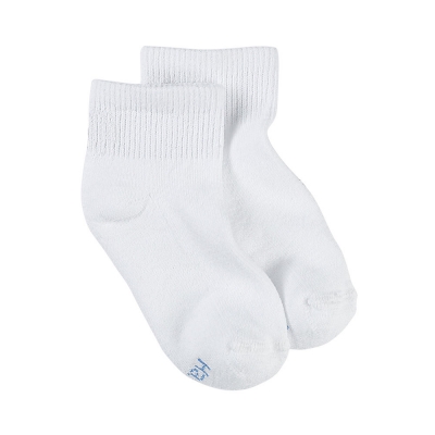 Hanes Girls' ComfortBlend EZ Sort Ankle Socks White Assorted 6-Pack