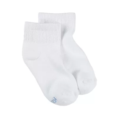 Hanes Girls' ComfortBlend EZ Sort Ankle Socks White Assorted 6-Pack
