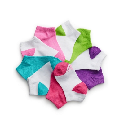 Hanes Girls' Low-Cut EZ Sort Socks Assorted 10-Pack