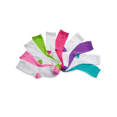 Hanes Girls' Crew EZ Sort Socks Assorted 10-Pack