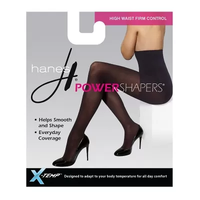 Hanes Women's Firm Control High Waist Power Shapers 153 Opaque Tights