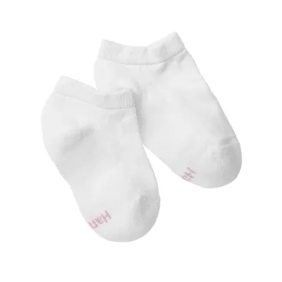 Hanes Girls' No-Show Socks 6-Pack