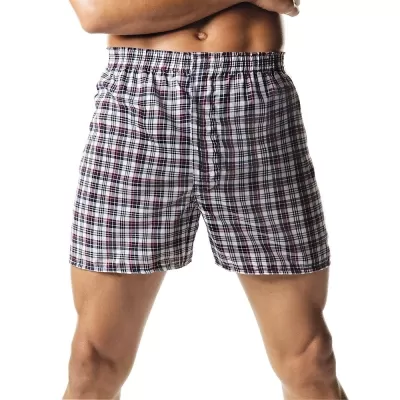 Hanes Men's Tartan Boxers with Comfort Flex Waistband 2-Pack