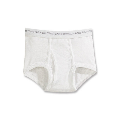 Hanes Boys White Briefs Value 6-Pack