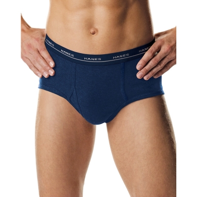 Hanes Men's TAGLESS No Ride Up Fashion Briefs with ComfortFlex Waistband 3-Pack