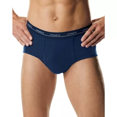 Hanes Men's TAGLESS No Ride Up Fashion Briefs with ComfortFlex Waistband 3-Pack
