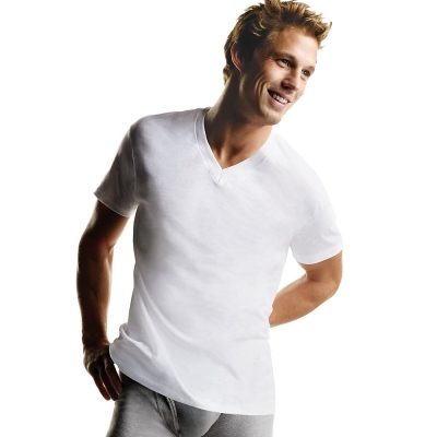 Hanes Men's ComfortSoft V-Neck Undershirt 3-Pack