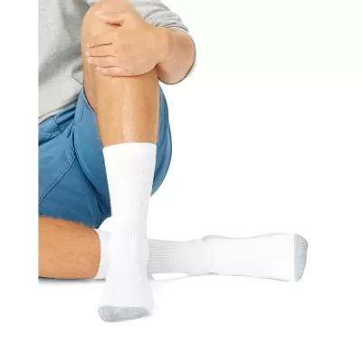 Hanes Men's Big & Tall Crew Socks 12-Pack