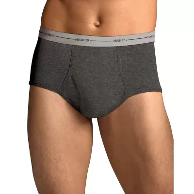 Hanes Men's TAGLESS ComfortSoft Full Rise Dyed Brief with Comfort Flex Waistband 6-Pack