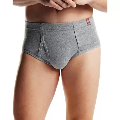 Hanes Men's TAGLESS No Ride Up Briefs with ComfortSoft Waistband 5-Pack 