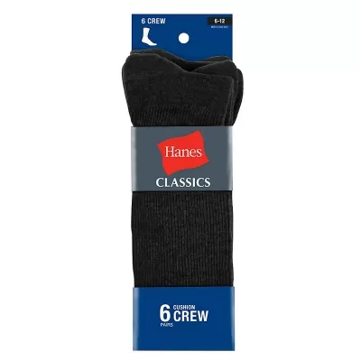 Hanes Ultimate Men's ComfortSoft Crew Socks 6-Pack