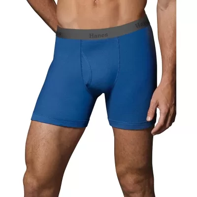 Hanes Men's TAGLESS Ultimate Fashion Boxer Briefs with Comfort Flex Waistband 5-Pack