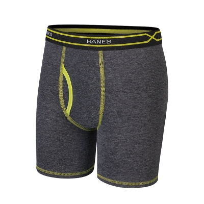 Hanes X-Temp Boys Long Leg Boxer Brief with Comfort Flex Waistband 4-Pack