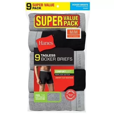 Hanes Men's Boxer Brief Super Value Pack P9