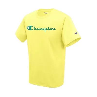 Champion Men's Classic Jersey Tee, Script Logo
