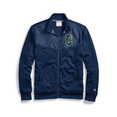 Champion Men's Warm Up Jacket, Block C Logo