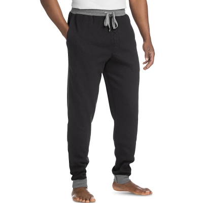 Hanes Men's Thermal Waffle Knit Jogger Pants