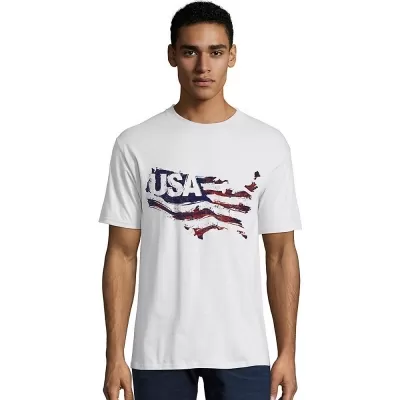 Hanes Men's Stripes of Pride Graphic Tee