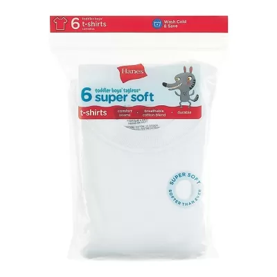 Hanes Toddler Boys Crewneck T-shirt, 6-Pack