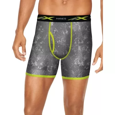 Hanes Men's X-Temp Boxer Briefs With Comfort Flex Waistband 5-Pack