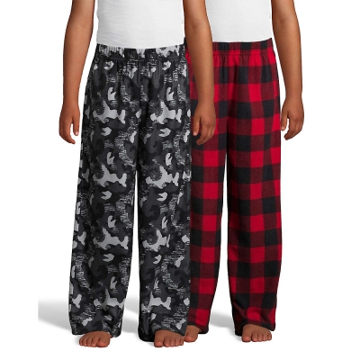 Hanes Boys Micro Fleece Sleep Pant 2-Pack