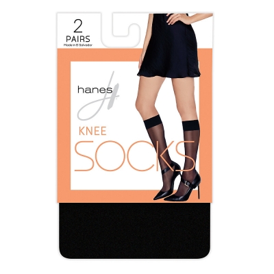 Hanes Knee High Socks, 2-pack