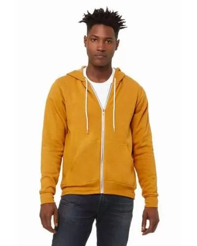 Bella + Canvas 3739 Unisex Fleece Full Zip Hoodie