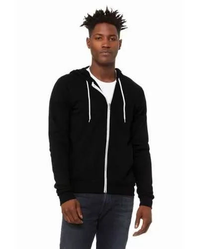 Bella + Canvas 3739 Unisex Fleece Full Zip Hoodie