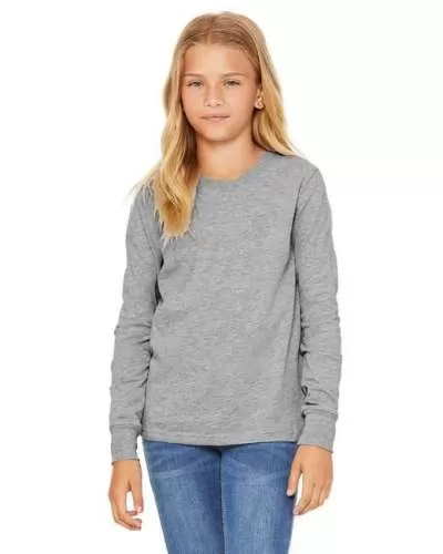Bella + Canvas 3501Y Youth Jersey Long-Sleeve T-Shirt
